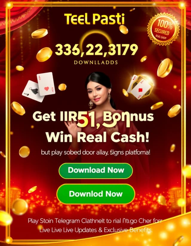 Real Cash Teen Patti Banner